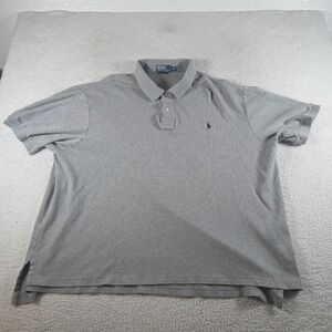 Vintage Polo Ralph Lauren Shirt Mens Gray Size 3XB Big And Tall